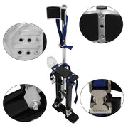 DURAFORCE 18”-30” Drywall Stilts Tool Adjustable For Painters Walking Taping Black