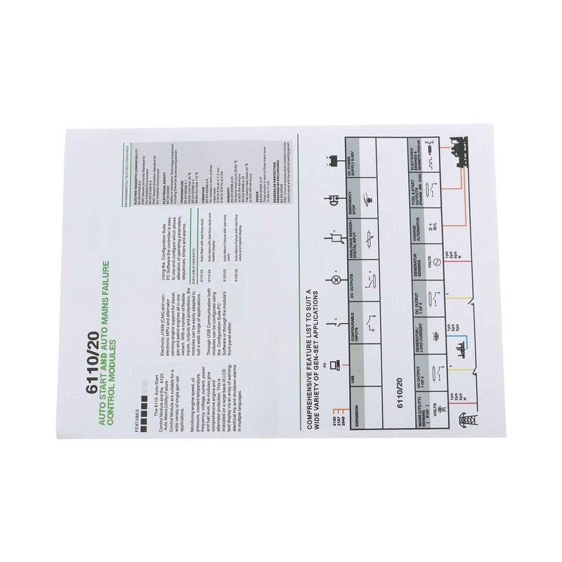 DURAFORCE DSE6110 Control Panel Electronic Controller Control Module Panel DEEPSEA 6110