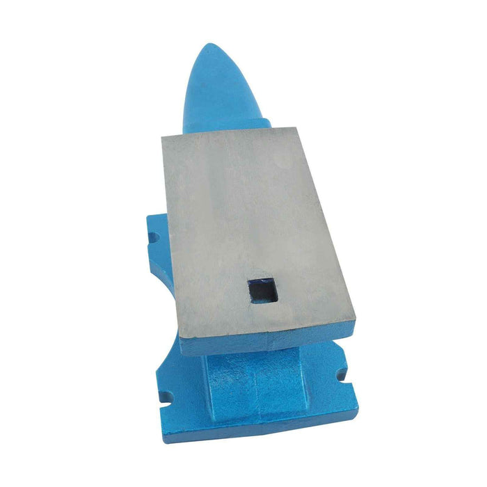 DURAFORCE 110 lb Anvil Blacksmith Forged Steel 50kg Heat Treated Long Round Horn