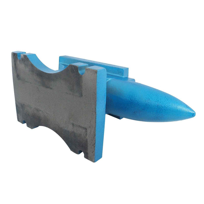 DURAFORCE 110 lb Anvil Blacksmith Forged Steel 50kg Heat Treated Long Round Horn