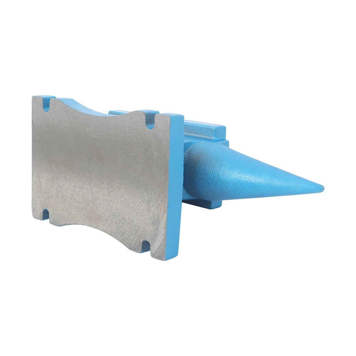 DURAFORCE 99 lb Single Horn Blacksmith Anvil Cast-Iron 45kg Heat Treated Long Round Horn