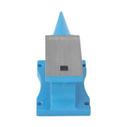DURAFORCE 99 lb Single Horn Blacksmith Anvil Cast-Iron 45kg Heat Treated Long Round Horn