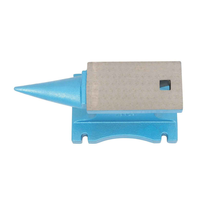 DURAFORCE 99 lb Single Horn Blacksmith Anvil Cast-Iron 45kg Heat Treated Long Round Horn