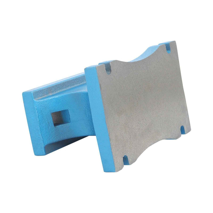 DURAFORCE 99 lb Single Horn Blacksmith Anvil Cast-Iron 45kg Heat Treated Long Round Horn