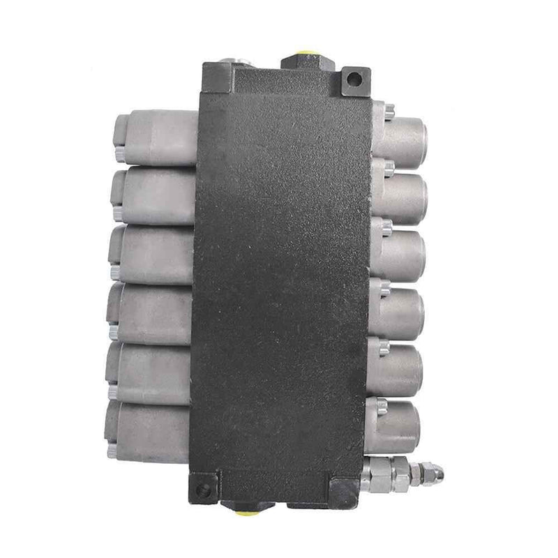 DURAFORCE High Quality 6Spool 13GPM Hydraulic Control Valve Double Acting 3600PSI SAE Port