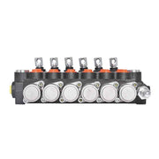 DURAFORCE High Quality 6Spool 13GPM Hydraulic Control Valve Double Acting 3600PSI SAE Port