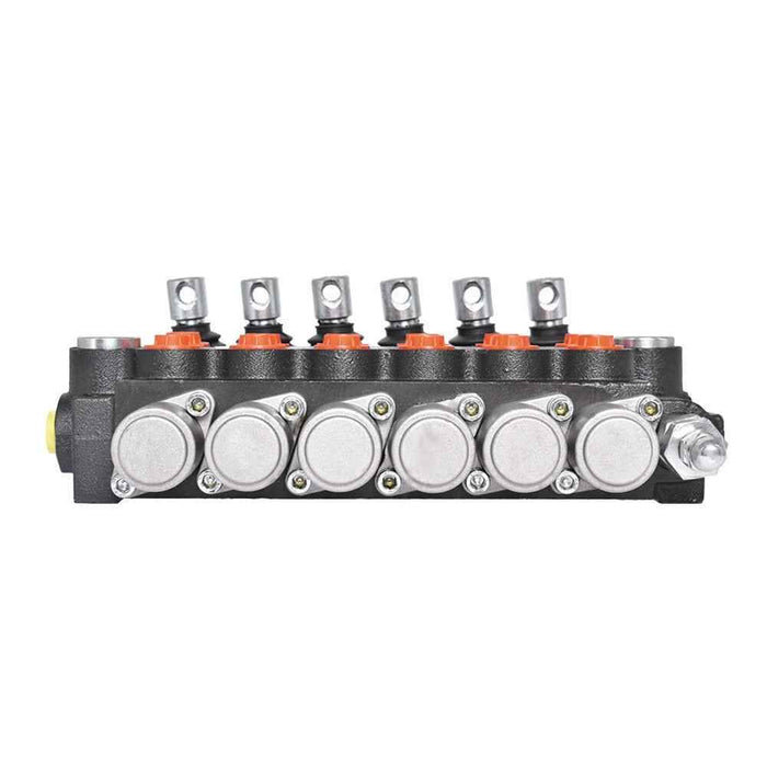 DURAFORCE High Quality 6Spool 13GPM Hydraulic Control Valve Double Acting 3600PSI SAE Port