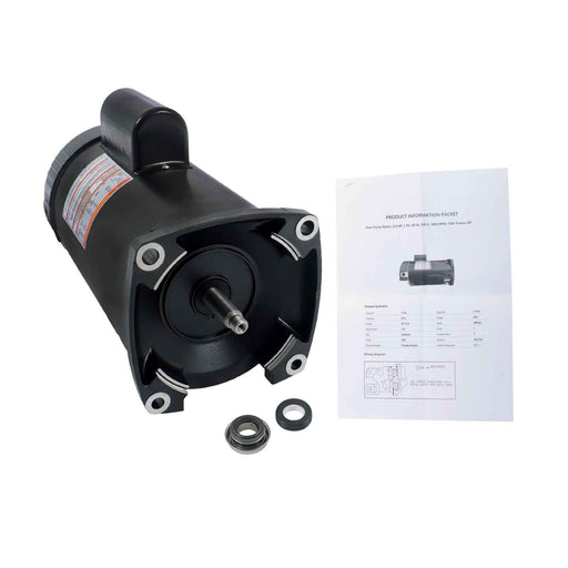 DURAFORCE 2.5HP Square Flange Pool Motor Stainless Steel Single-Speed B2840 3450RPM 230V