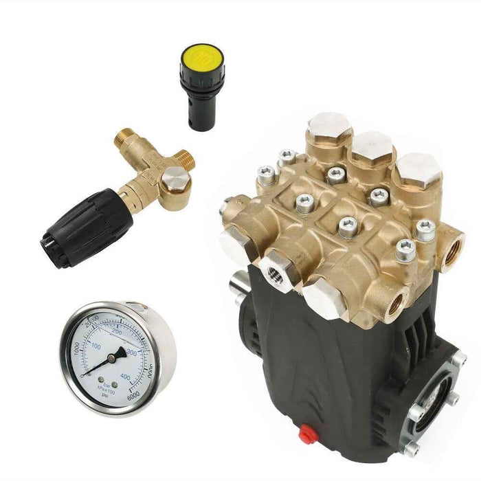 DURAFORCE 4.5 HP 5.6 GPM General Right Shaft Pressure Washer Pump 3500 PSI Belt Drive