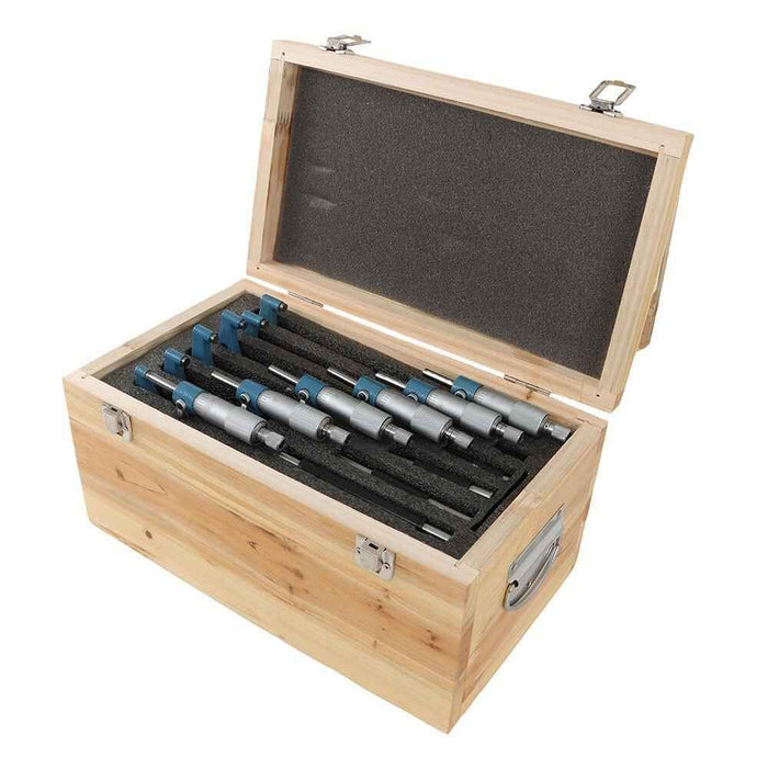 DURAFORCE 0-6" Precision Outside Micrometer Set 0.0001" Carbide Standards 6Pcs