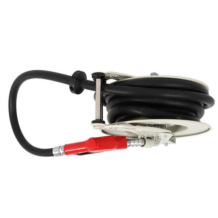 DURAFORCE 33' × 1" Fuel Hose Reel Retractable Diesel Hose Reel W/ Auto Refueling Gun