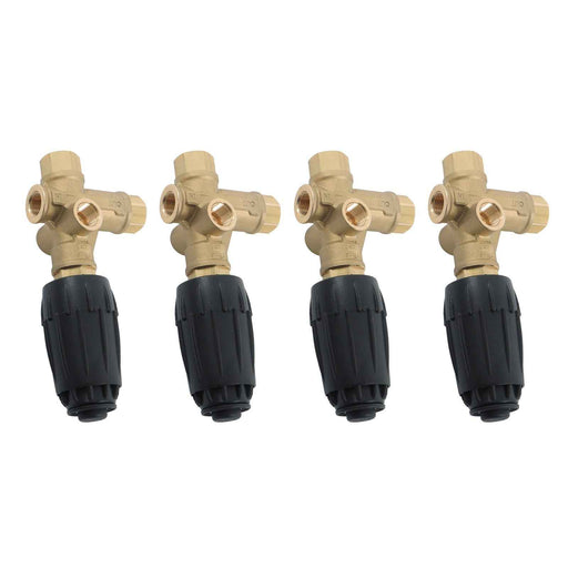 DURAFORCE 4Pack 8GPM Unloader Valve VRT3-310 4350 PSI 3/8" FNPT Pressure Washer Pump
