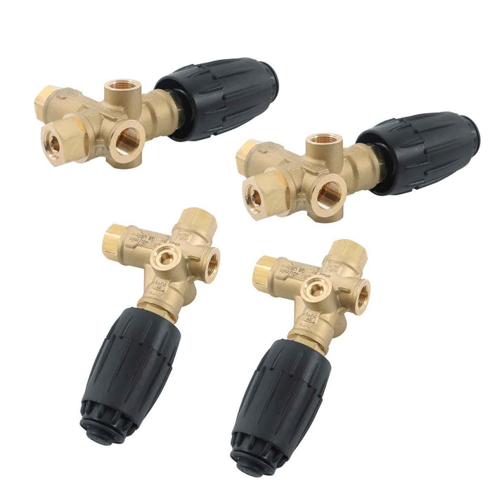 DURAFORCE 4Pack 8GPM Unloader Valve VRT3-310 4350 PSI 3/8" FNPT Pressure Washer Pump
