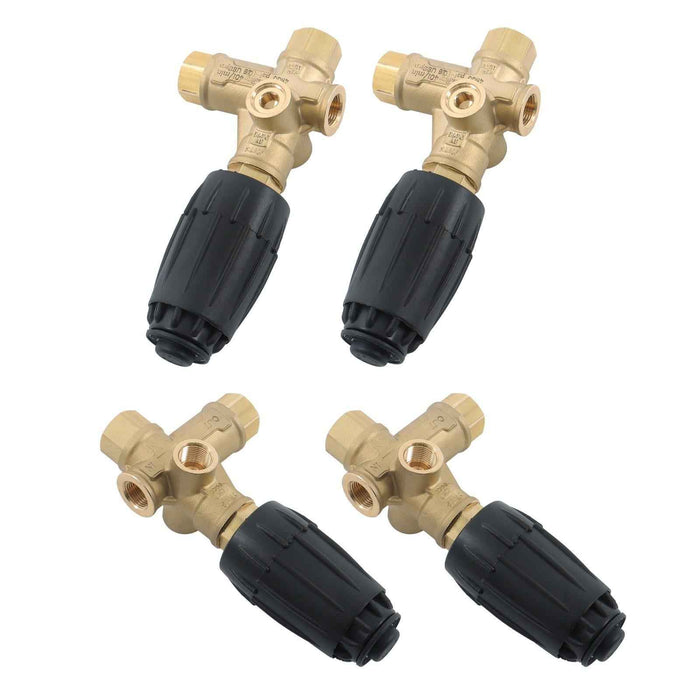 DURAFORCE 4Pack 8GPM Unloader Valve VRT3-310 4350 PSI 3/8" FNPT Pressure Washer Pump
