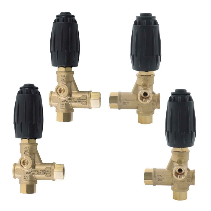 DURAFORCE 4Pack 8GPM Unloader Valve VRT3-310 4350 PSI 3/8" FNPT Pressure Washer Pump