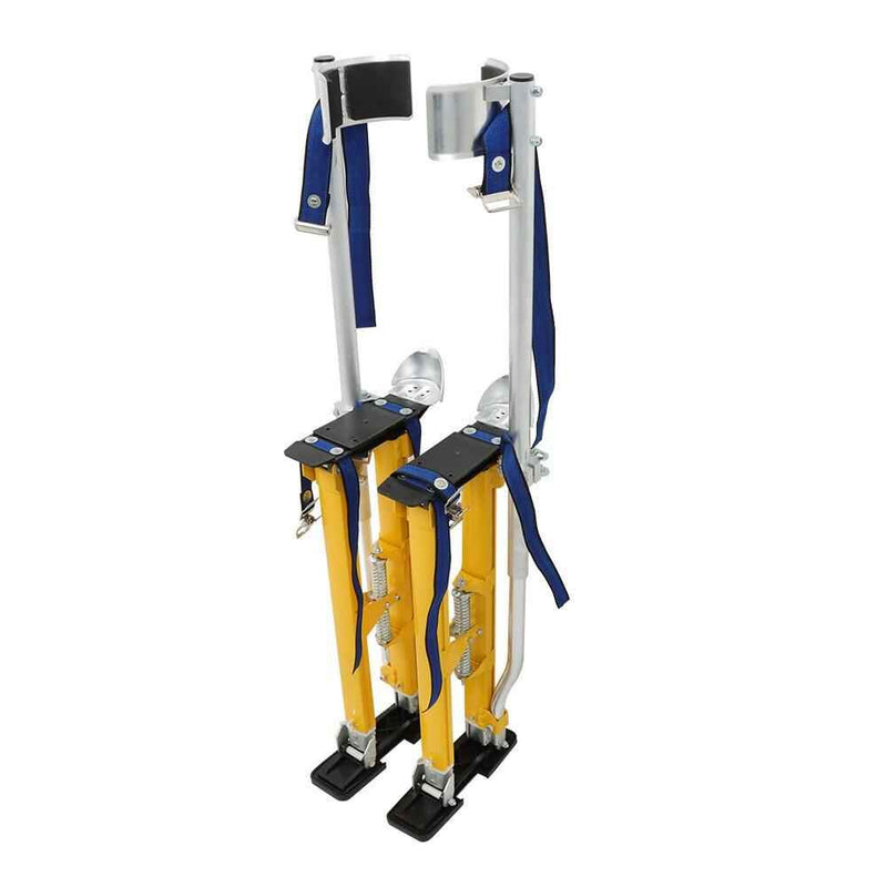 DURAFORCE Yellow Drywall Stilt 24"-40" Adjustable Aluminum Tool Stilt For Painting Taping