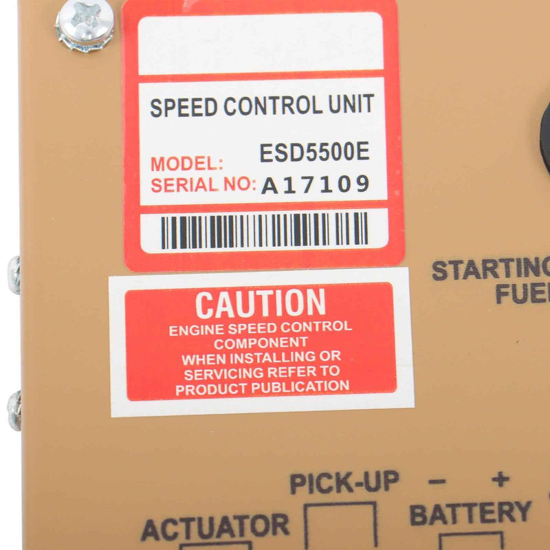 DURAFORCE ESD5500E Alternator Generator Governor Actuator MSP6729 Speed Sensor