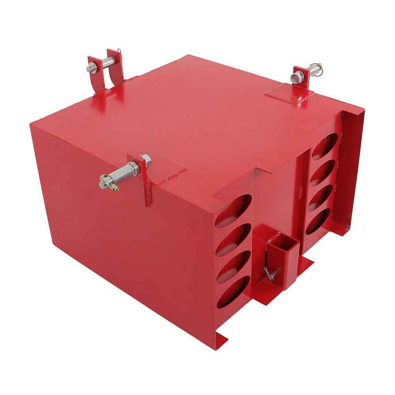 DURAFORCE Tractor 3 Point Steel Hitch Ballast Box W/ Quick Hitch Receiver 2'' Heavy Duty