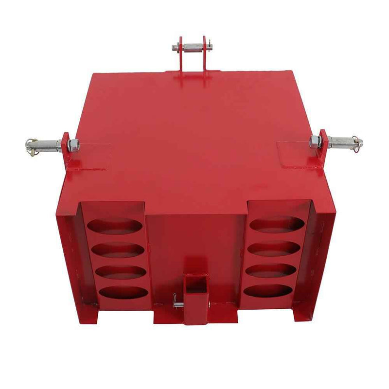 DURAFORCE Tractor 3 Point Steel Hitch Ballast Box W/ Quick Hitch Receiver 2'' Heavy Duty