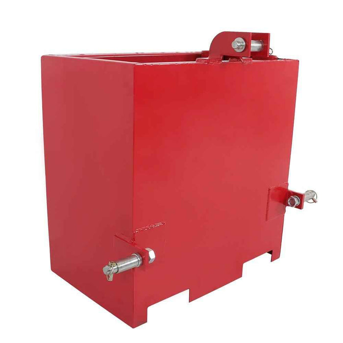 DURAFORCE Tractor 3 Point Steel Hitch Ballast Box W/ Quick Hitch Receiver 2'' Heavy Duty