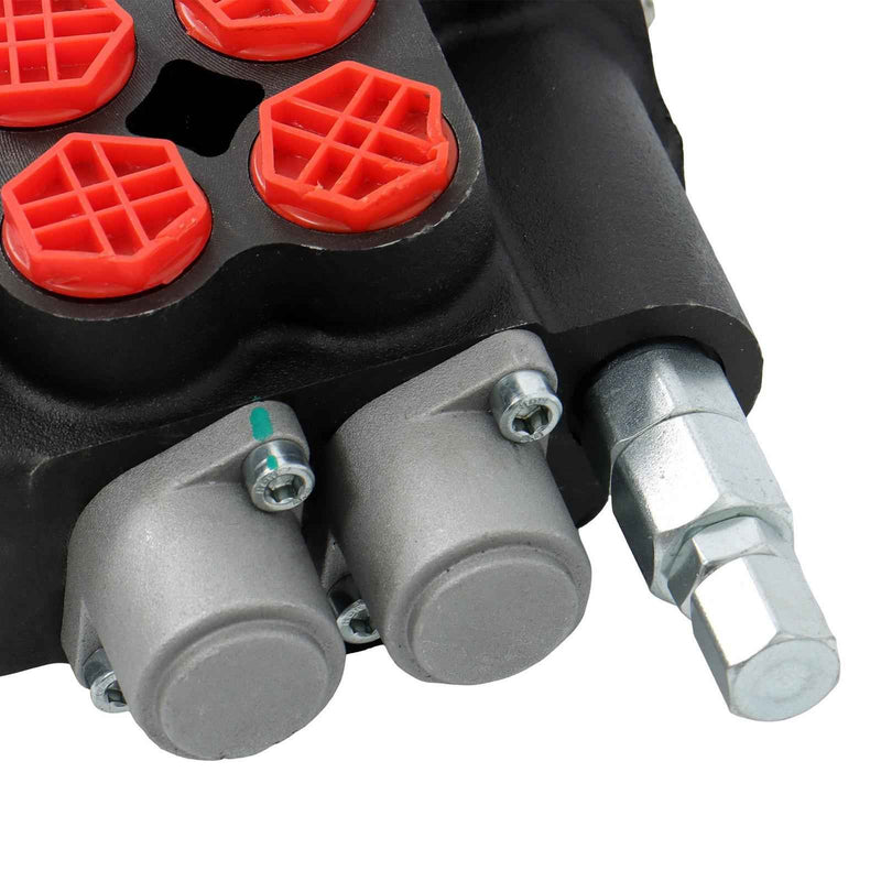 DURAFORCE P80 Remote Control Valve Kit: 2 Spool Valve 21GPM + Cables 25MPa + Joystick