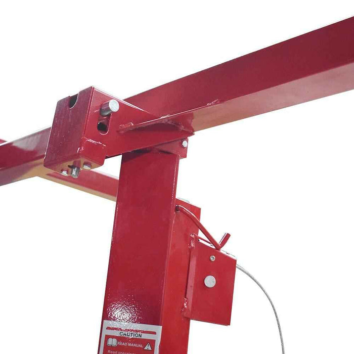 DURAFORCE 16 Ft Drywall Rolling Lifter Panel Hoist Jack Lifter w/ Lockable Wheels