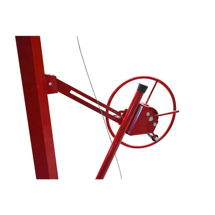 DURAFORCE 16 Ft Drywall Rolling Lifter Panel Hoist Jack Lifter w/ Lockable Wheels