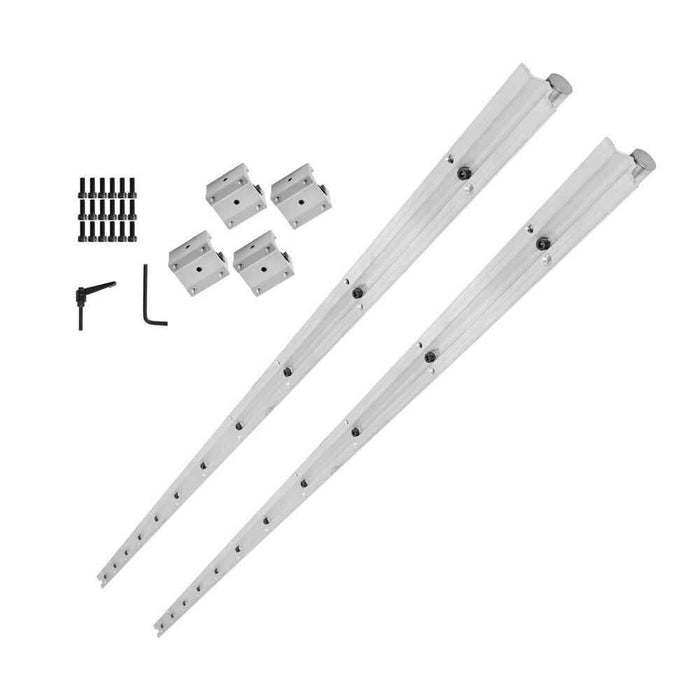 DURAFORCE New 2Pcs SBR20-2200mm Linear Bearings and 4PCS SBR20UU Carriage Bearing Blocks