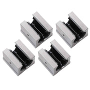DURAFORCE Linear Rails 2Pcs SBR20-2200mm & 4× SBR20UU Bearing Blocks & 4× Fixing Rings