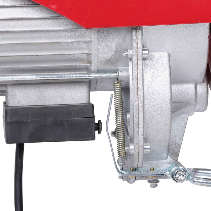 DURAFORCE 1600W Mini Electric Hoist 2200lbs Crane Winch with Wireless Remote Control 110V