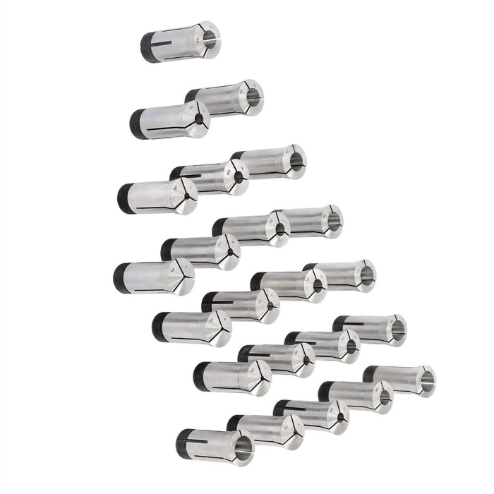 DURAFORCE High Precision 23 Pack 3mm - 25mm Metric 5C Collet Set 0.0005" Accuracy New