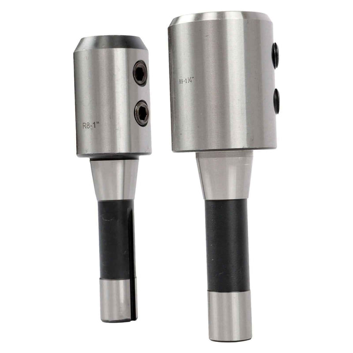 DURAFORCE New 8Pack Precision 3/16~1-1/4" R8 End Mill Tool Holder Set for Milling Machine