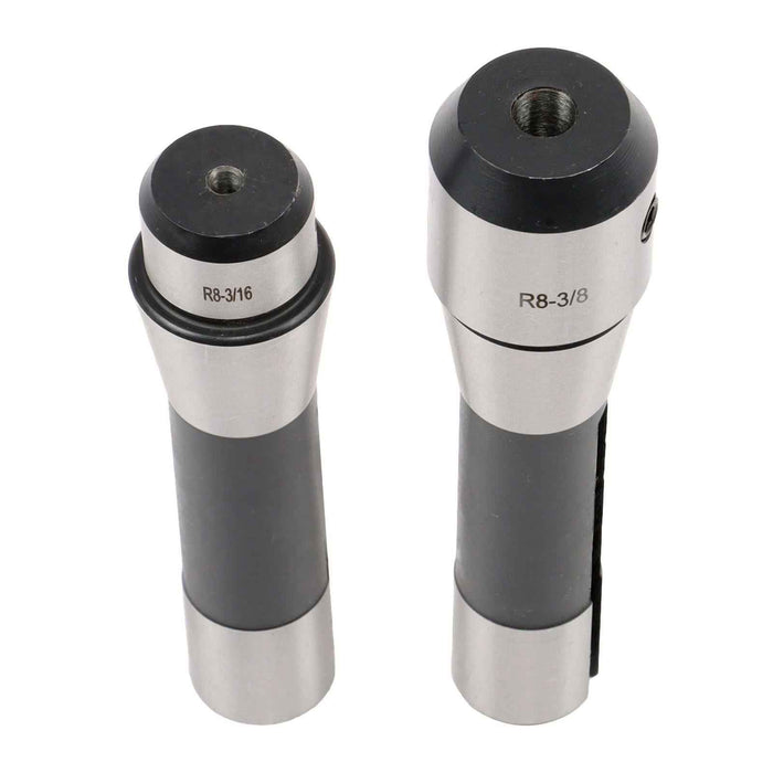 DURAFORCE New 8Pack Precision 3/16~1-1/4" R8 End Mill Tool Holder Set for Milling Machine