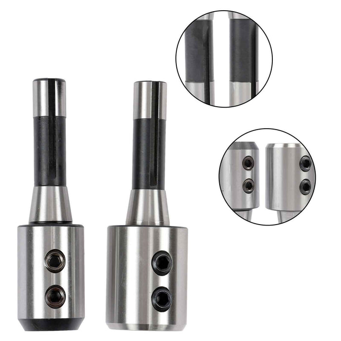 DURAFORCE New 8Pack Precision 3/16~1-1/4" R8 End Mill Tool Holder Set for Milling Machine