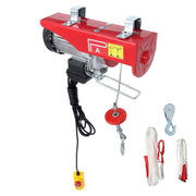 DURAFORCE 1350W Mini Electric Hoist 1760lbs Crane Winch with Wired Remote Control 110V
