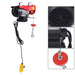 DURAFORCE 1350W Mini Electric Hoist 1760lbs Crane Winch with Wired Remote Control 110V