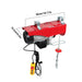 DURAFORCE Mini Electric Hoist 2200LBS With Wire Remote Control&Single/Double Slings