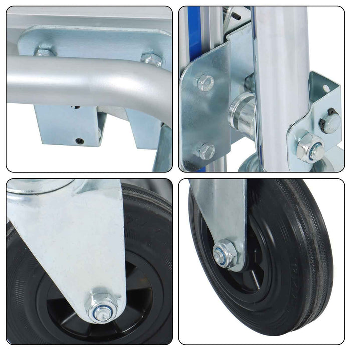 DURAFORCE 4-in-1 1000 Lbs Capacity Aluminum Convertible Hand Truck Heavy Duty Dolly Cart