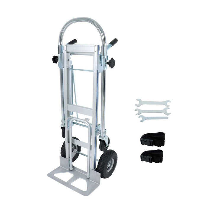 DURAFORCE 4-in-1 1000 Lbs Capacity Aluminum Convertible Hand Truck Heavy Duty Dolly Cart