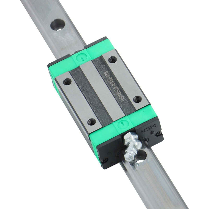DURAFORCE New 2PCS Linear Guide Rail HGR20-1200mm + SFU1605-1200mm Ballscrew w/ BF12 Kit