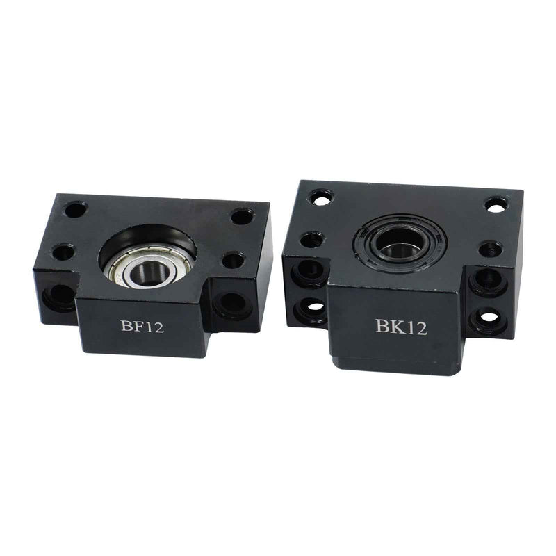 DURAFORCE New 2PCS Linear Guide Rail HGR20-1200mm + SFU1605-1200mm Ballscrew w/ BF12 Kit