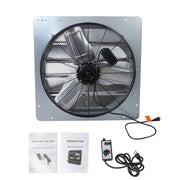 DURAFORCE 24" Shutter Exhaust Fan W/ Speed Controller & 1.65M Power Cord High Speed