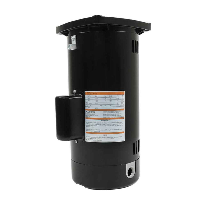 DURAFORCE USQ1202 Square Flange Pool Motor 2 HP 3450 RPM 48Y Frame