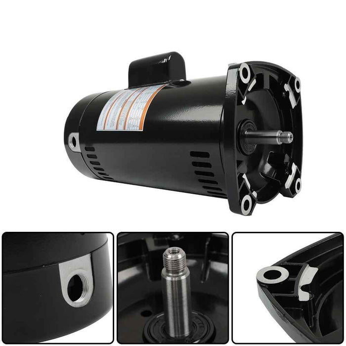 DURAFORCE USQ1202 Square Flange Pool Motor 2 HP 3450 RPM 48Y Frame