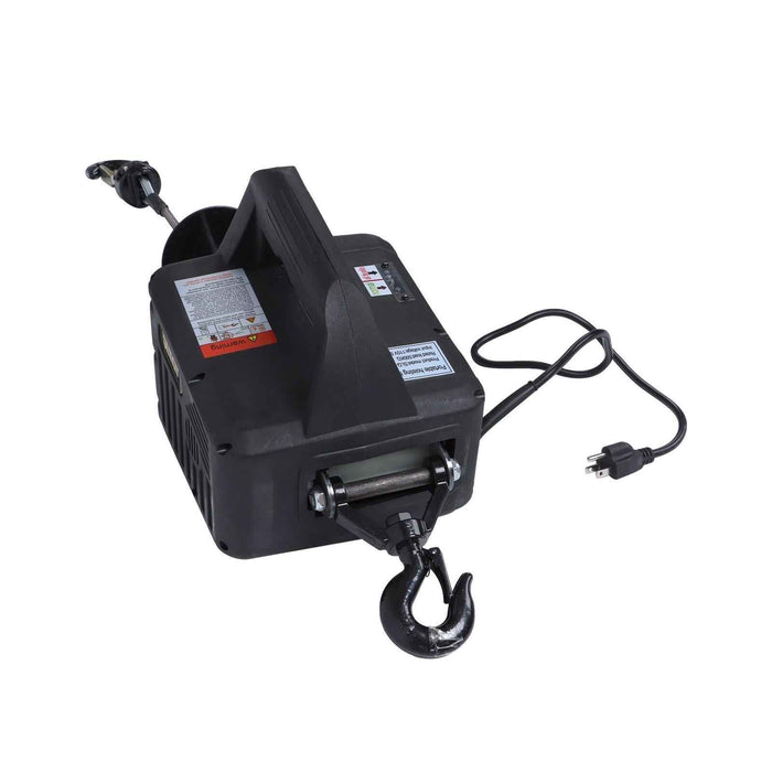 DURAFORCE Portable 1500W 2-in-1 Electric Hoist Power Winch 1100lbs Wireless Remote Control