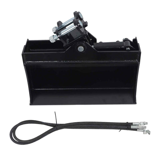 DURAFORCE Tilting Bucket Attachment 600mm for Mini Excavator Bucket with oil pipe + pins