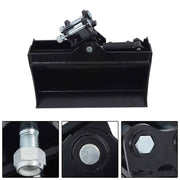 DURAFORCE Tilting Bucket Attachment 600mm for Mini Excavator Bucket with oil pipe + pins