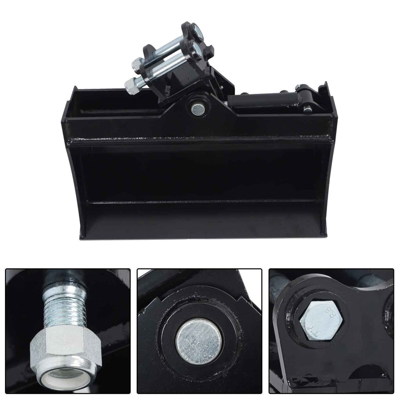 DURAFORCE Tilting Bucket Attachment 600mm for Mini Excavator Bucket with oil pipe + pins