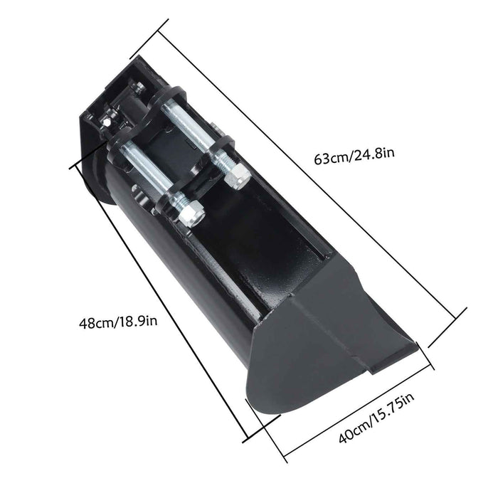 DURAFORCE Tilting Bucket Attachment 600mm for Mini Excavator Bucket with oil pipe + pins
