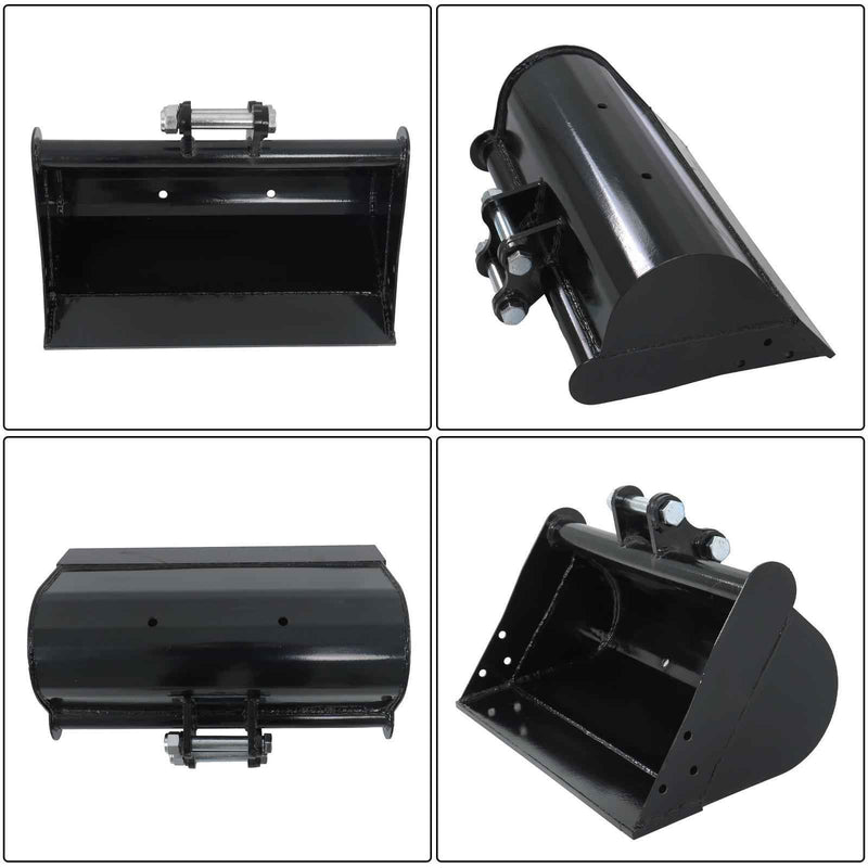 DURAFORCE Plain Bucket Attachment 600mm for Mini Excavator Digger Bucket Replacement